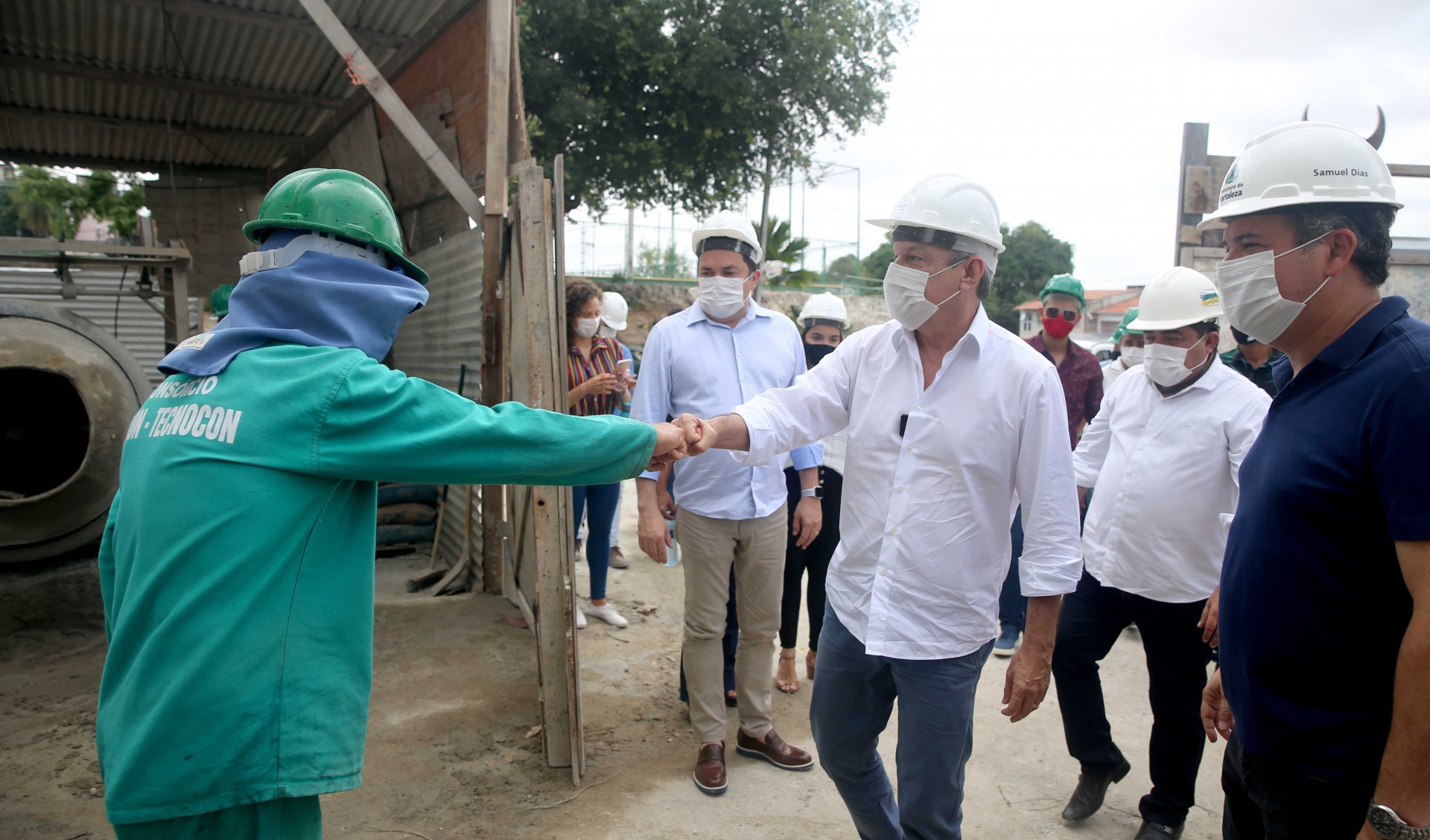 Sarto visitou as obras (Foto: MARCOSPAO)