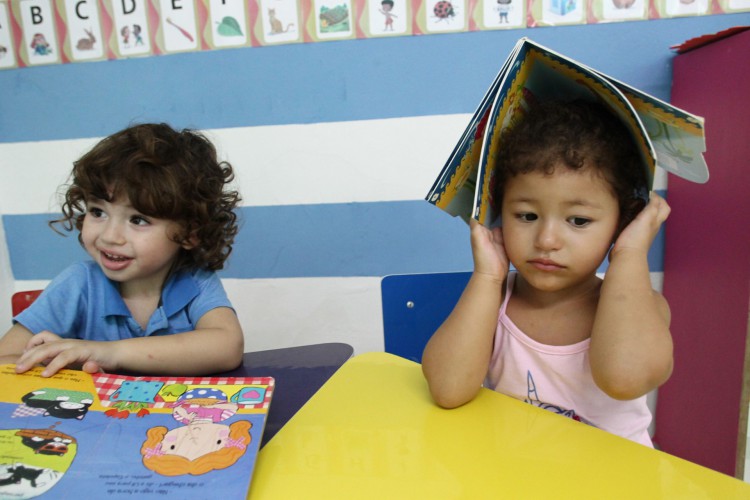 Aulas presenciais durante isolamento social. Escola de ensino infantil, Mente Criativa, Passaré