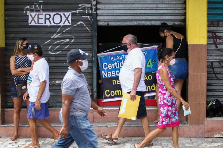 Movimentação na Parangaba, em 9 de abril