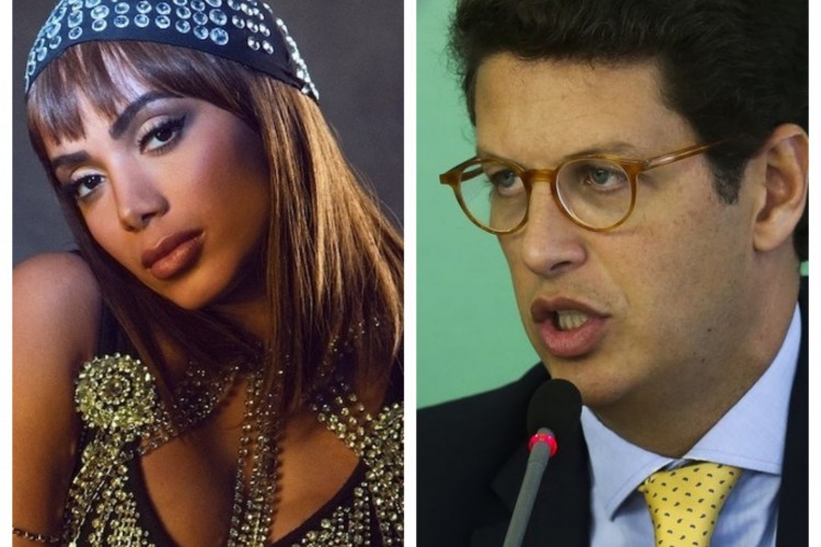 Ministro Salles bate boca com Anitta nas redes sociais e chama cantora de ‘Teletubbie’ 