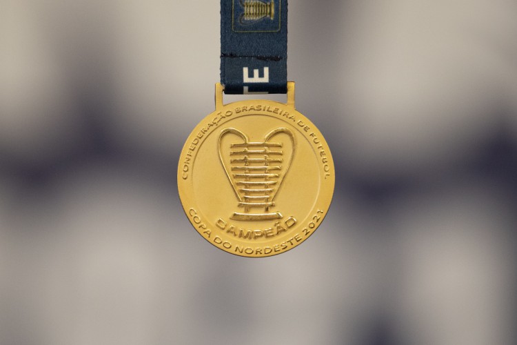 Medalha de campeão da Copa do Nordeste 2021