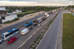 Fortaleza, Ce, BRASIL - 10.05.21 Trecho em obras do Anel Viário entre a BR 116 e o Viaduto de Caucaia (Fco Fontenele / O POVO)