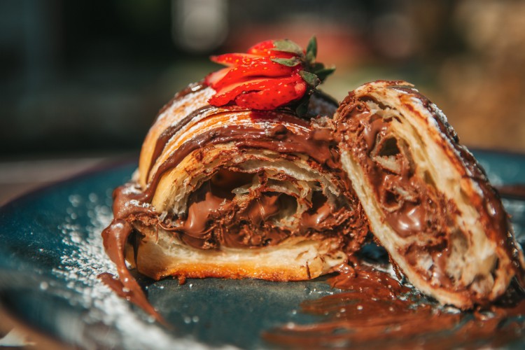 Croissant de Nutella por R$ 16 (sem o adicional de calda)