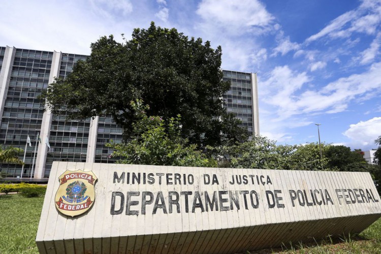 Fachada da Polícia Federal em Brasília.