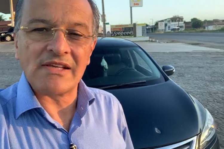 Vice-prefeito de Juazeiro do Norte teve carro atingido por tiro em tentativa de assalto em Chorozinho