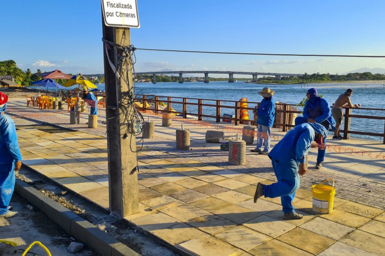 Projeto Beira-Rio, de revitalização da orla da Barra do Ceará em Fortaleza será entregue no primeiro semestre de 2022, afirma prefeito da Capital, José Sarto Nogueira (PDT)