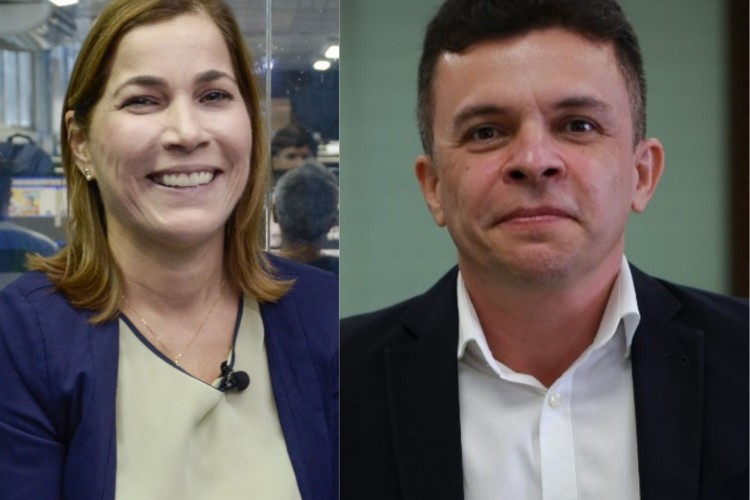 Da esquerda para a direita: Mayra Pinheiro e Elias Leite.