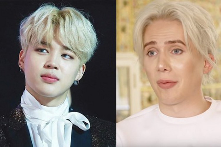 Oli London gastou cerca de 150 mil dólares para ficar parecido com Park Jimin, do BTS