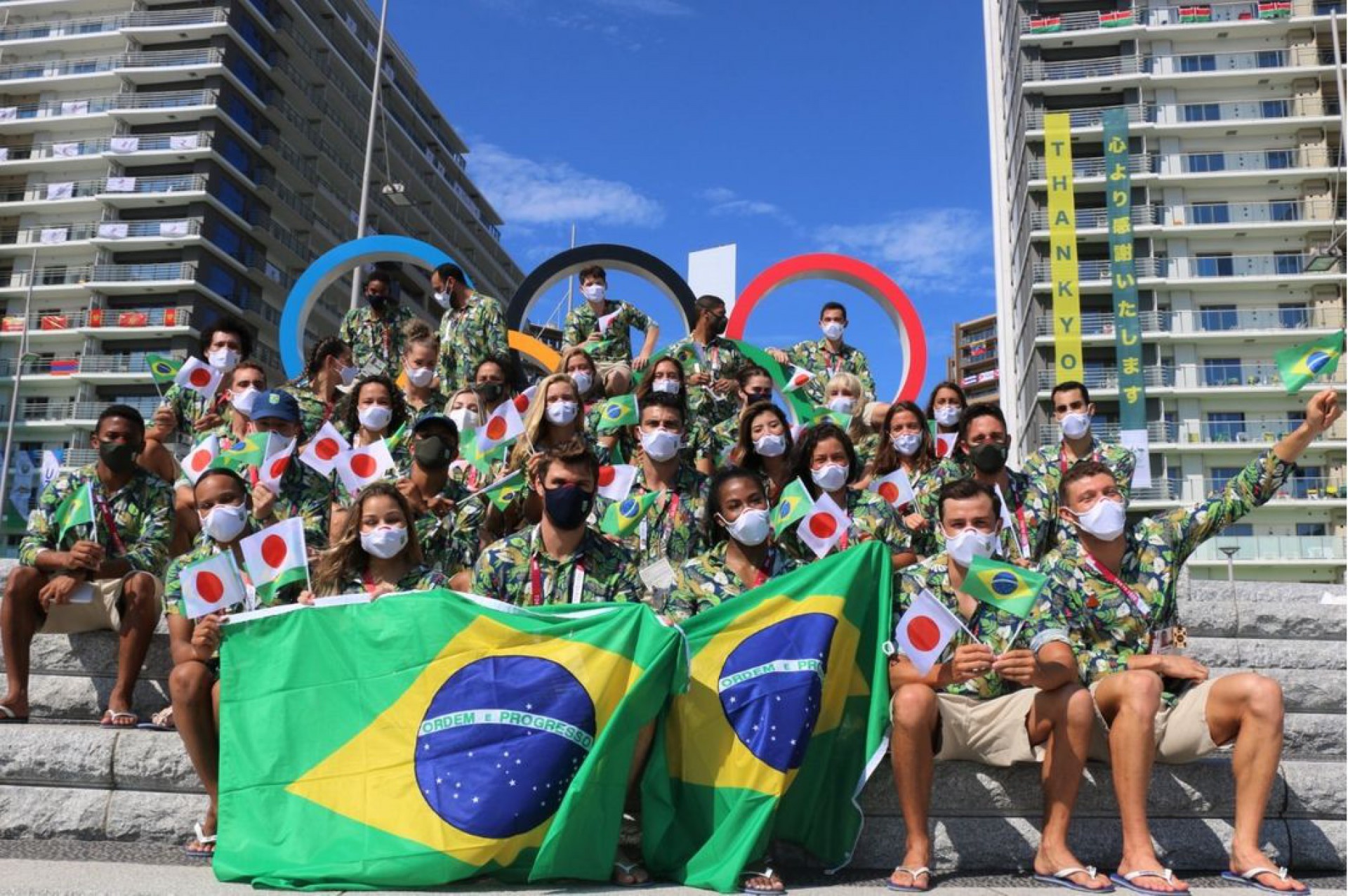 Com Publico Reduzido Na Abertura Atletas Brasileiros Fazem Desfile Improvisado Olimpiadas Esportes O Povo