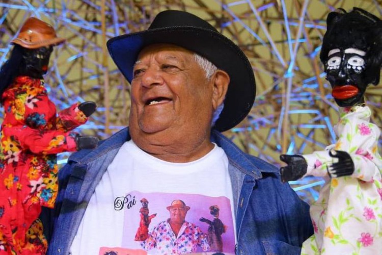 Gilberto Calungueiro é um dois bonequeiros homenageados no evento da Vila das Artes