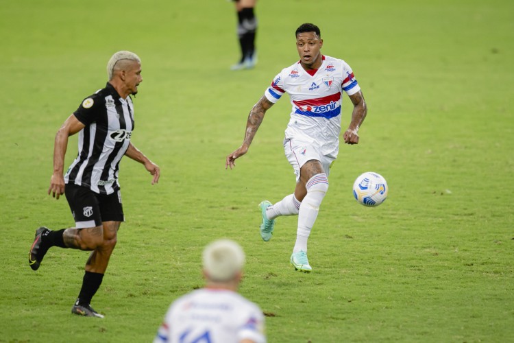 FORTALEZA, CE, BRASIL, 01-08.2021: Ceara x Fortaleza, na Arena Castelao pelo Campeonato Brasileiro. em epoca de COVID-19. (Foto:Aurelio Alves/ Jornal O POVO)