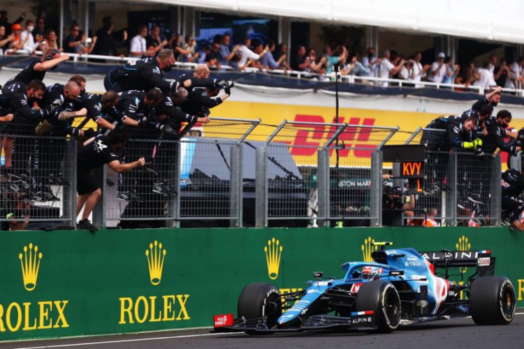 Piloto francês Esteban Ocon, da Alpine, venceu o GP da Hungria de Fórmula 1