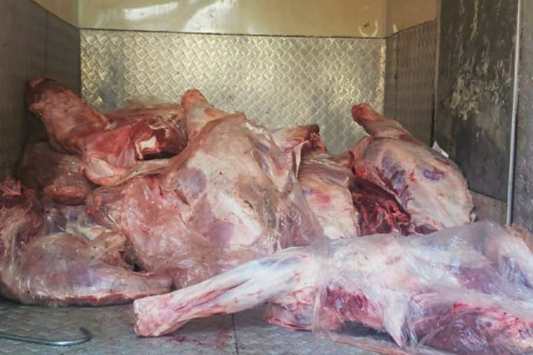 Cerca de 1,3 toneladas de carne foram recuperadas no Bom Jardim