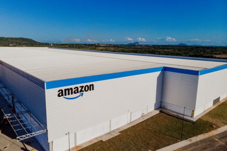 Centro de distribuição da Amazon que está sendo construído no 4º Anel Viário na Grande Fortaleza