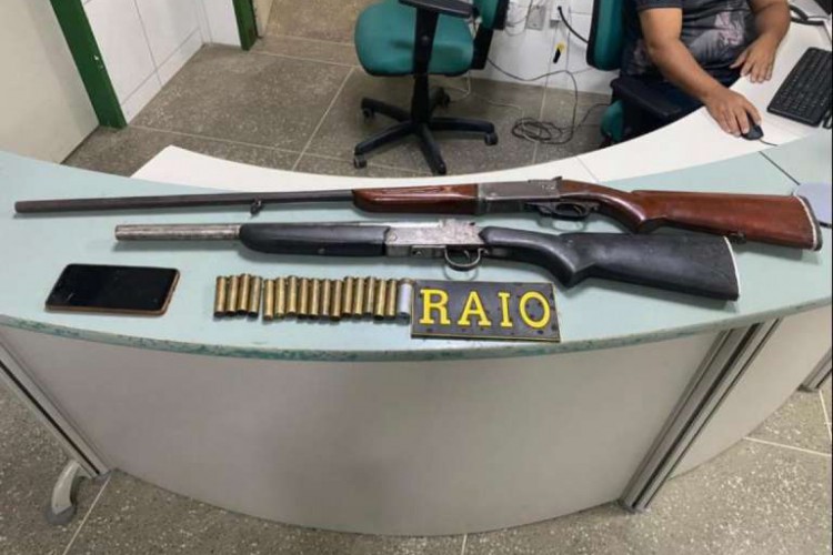 Armas e munições foram apreendidos no município de Madalena