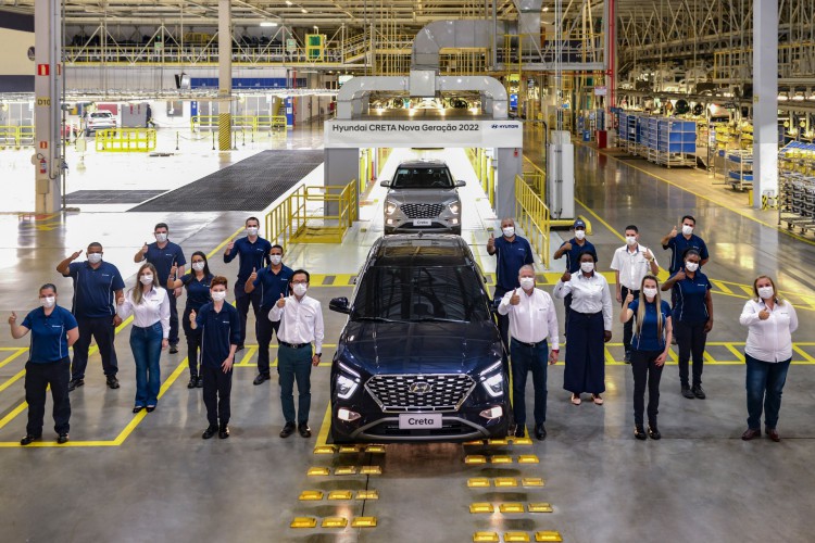 As primeiras unidades foram montadas nesses dias na fábrica da Hyundai em Piracicaba (SP)