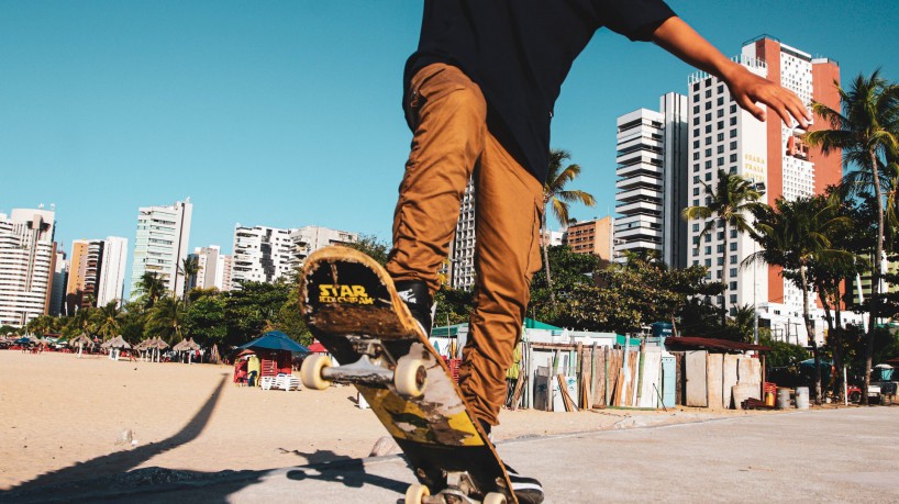 Fortaleza, Ce, BR - 27.08.21 Local escolhido na Av. Beira Mar para construção do Skate Park  (Fco Fontenele/O POVO)