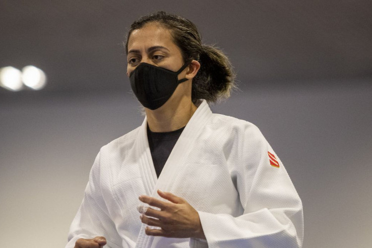 13.07.21 - LUCIA DA SILVA TEIXEIRA ARAÚJO - Seleção de Judô treina no CT Paralímpico, em São Paulo. Foto: Ale Cabral/CPB.