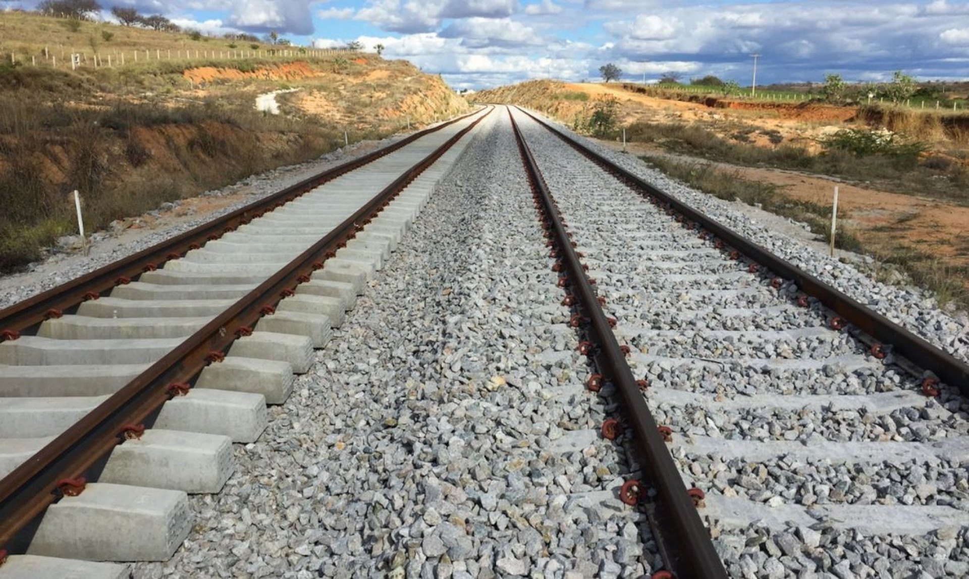 Trecho 1 da Ferrovia de Integração Oeste-Leste (FIOL) (Foto: Ministério da Infraestrutura)