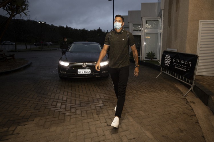 Zagueiro Lucas Veríssimo em apresentação da Seleção Brasileiras em Guarulhos para a rodada de setembro das Eliminatórias da Copa