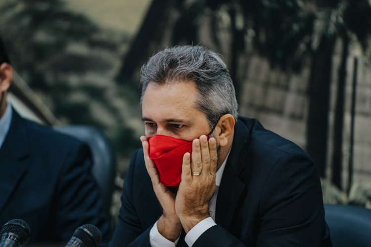 FORTALEZA-CE, BRASIL, 31-08-2021: Elmano de Freitas, relator da CPI. Abertura da CPI das Associações de policiais na Assembléia Legislativa. (Foto: Júlio Caesar / O Povo)