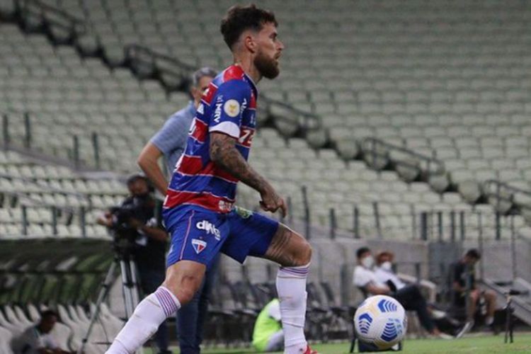 Lucas Lima atuou durante o segundo tempo da partida entre Fortaleza e Cuiabá