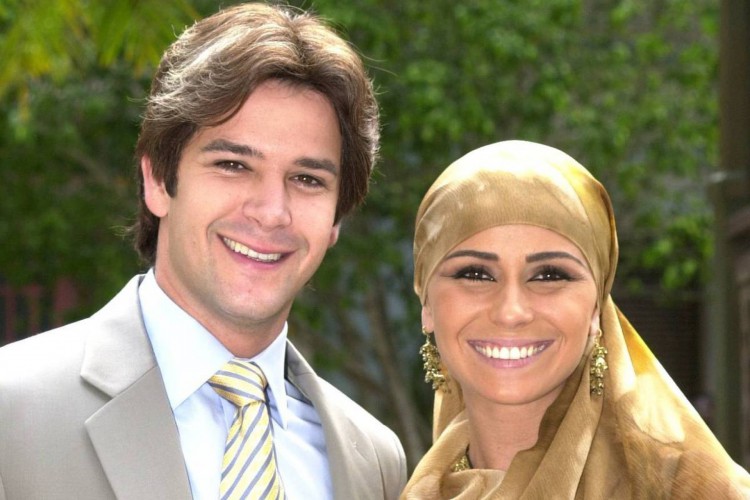 Lucas (Murilo Benício) e Jade (Giovanna Antonelli) em 'O Clone'