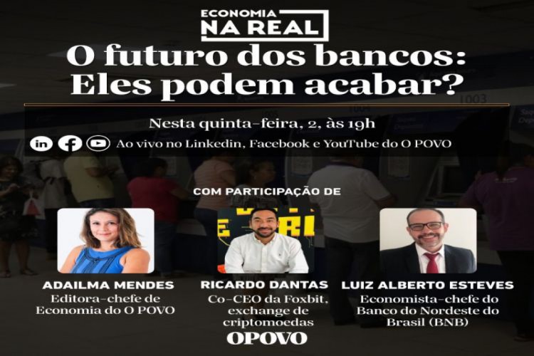 Banner de divulgação da live Economia na Real