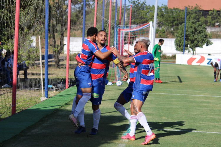 João Paulo comemorando seu gol na partida diante do RB Bragantino, pela 3ª rodada do Brasileiro de Aspirantes.