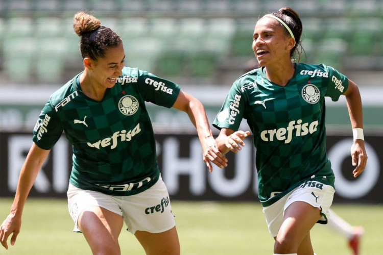 Partida entre Palmeiras e Internacional, válida pela semifinal (jogo de volta) do Campeonato Brasileiro Feminino, no Allianz Parque, em São Paulo-SP. (Foto: Fabio Menotti)