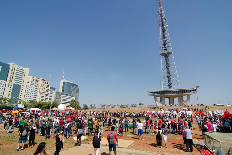 Brasilia em 7 de setembro de 2021, Protesto contra o Presidente Jair Bolsonaro, realizado na cidade de Brasília, DF, nesta terça feira, 7 de Setembro. Foto RAMON VELLASCO/FUTURA PRESS;AE