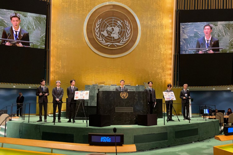 BTS discursa em Assembleia Geral da ONU