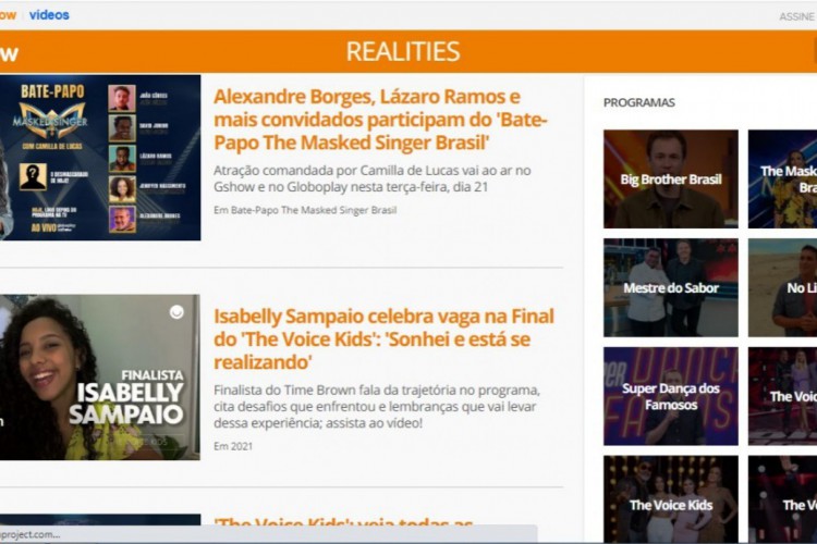 As enquetes dos reality shows da Rede Globo, como The Voice Kids, BBB e Dança dos Famosos, ocorrem no site do Gshow. Saiba como votar em enquete