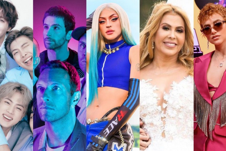 BTS com Coldplay, Pabllo Vitar, Joelma e Manu Gavassi lançaram músicas nesta semana.