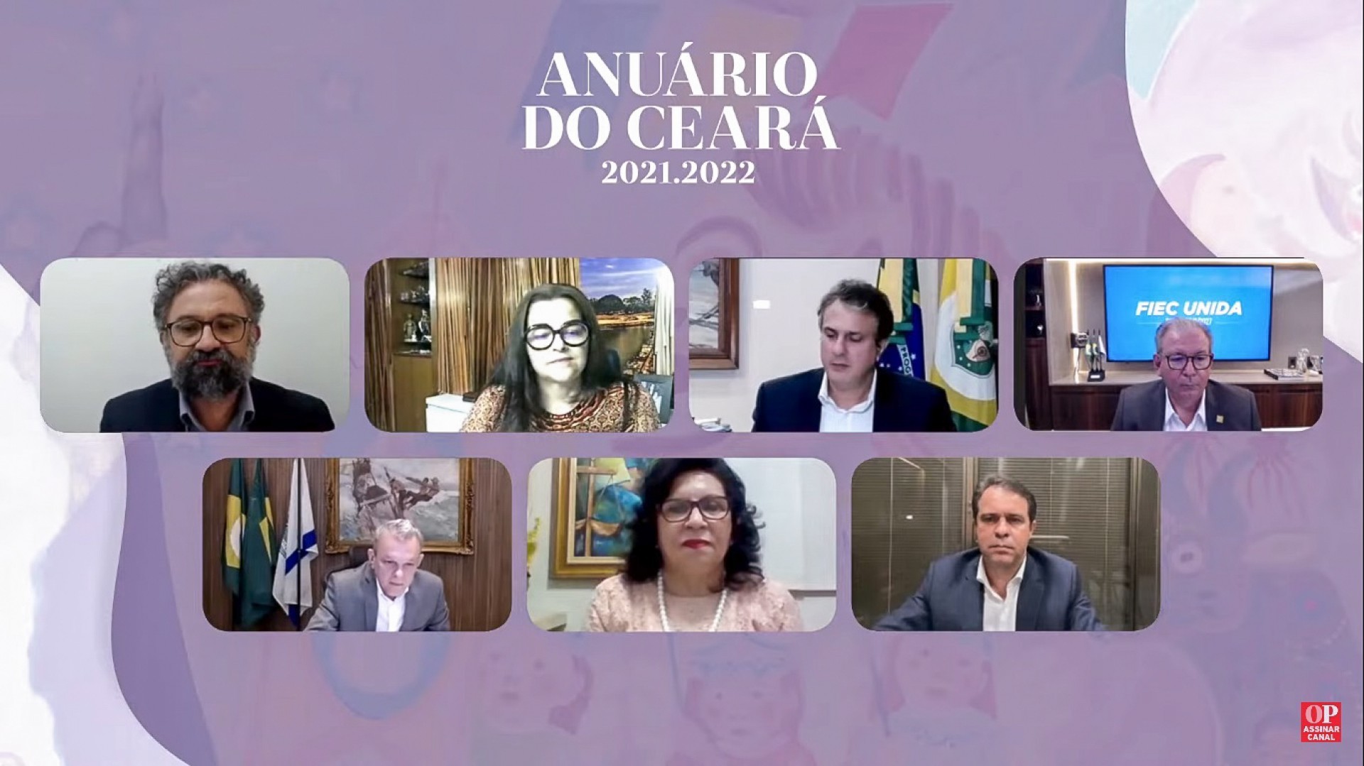 ￼A realização do lançamento do Anuário do Ceará 2021 - 2022 aconteceu por meio virtual na noite de ontem. O evento segue disponível no canal do O POVO no YouTube (Foto: Reprodução)