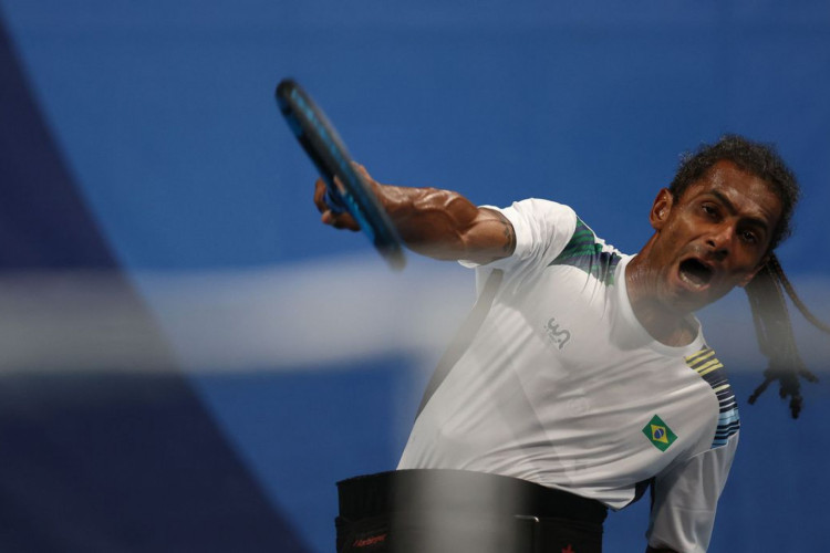 28.08.21 - YMANITU GEON DA SILVA  - Classificatória do Tenis em cadeira de roda classe quad dos Jogos Paralímpicos de Tóquo que acontecem no  ARIAKE TENNIS PARK .
Foto: Matsui Mikihito/CPB.