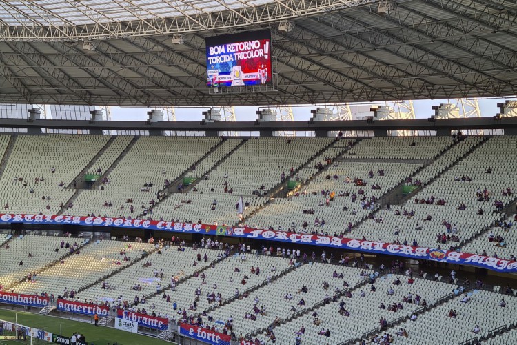 Fortaleza recebeu torcedores na partida contra o Atlético Goianiense pela Série A do Brasileirão