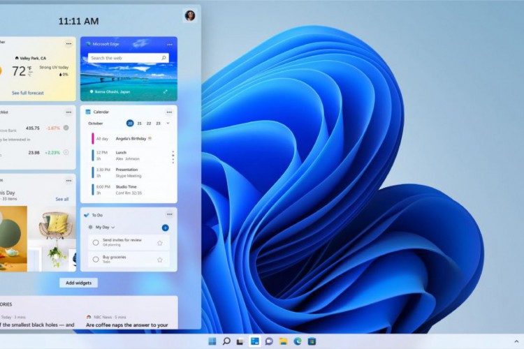 Entre as novidades do Windows 11 estão o menu iniciar centralizado, as bordas arredondadas na interface, e o uso de widgets; veja como atualizar