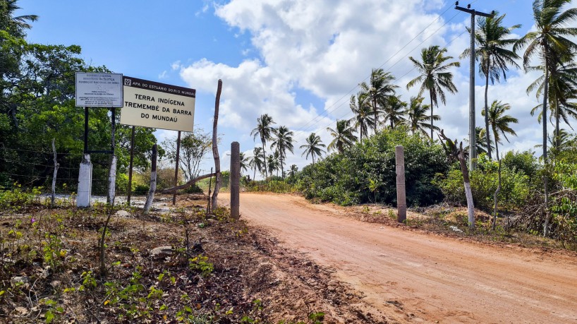 Aldeia Tremembé em Barra do Mundaú, em Itapipoca (23/9/2021)