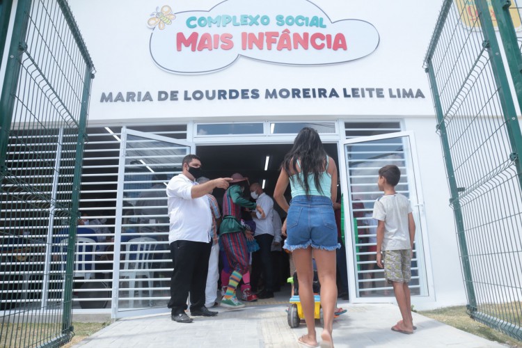 Inauguração do Complexo Mais Infância, no Bairro João XXIII, nesta quarta, 13