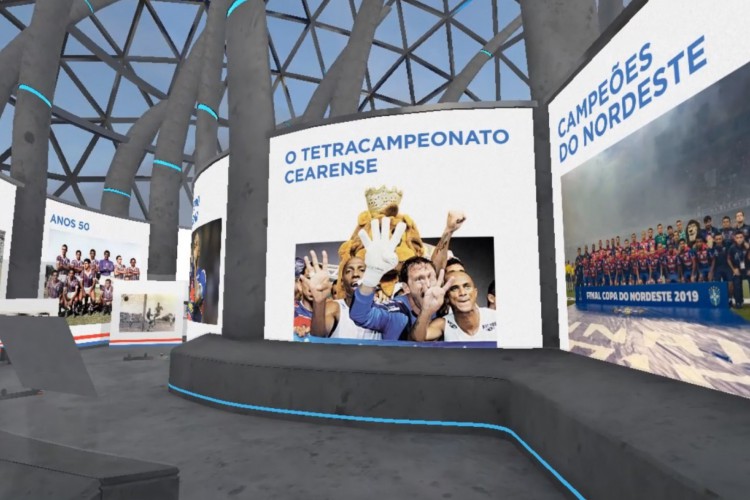 Galeria virtual do Fortaleza conta com cinco espaços, corredor e sala 