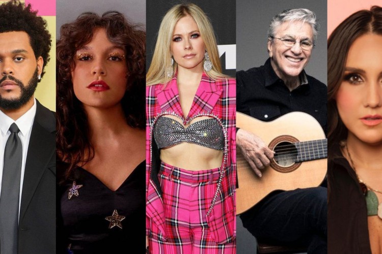 Com The Weeknd, Priscilla Alcantara, Avril Lavigne, Caetano Veloso e Dulce María, confira os lançamentos musicais deste fim de semana