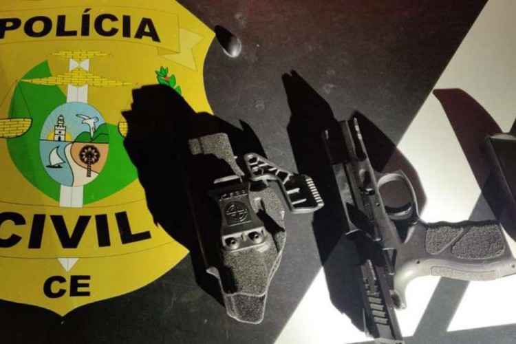 Arma apreendida pela Polícia Civil