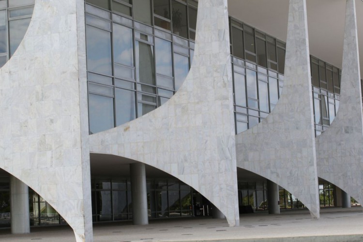 Palácio do Planalto, na Praça dos Três Poderes em Brasília