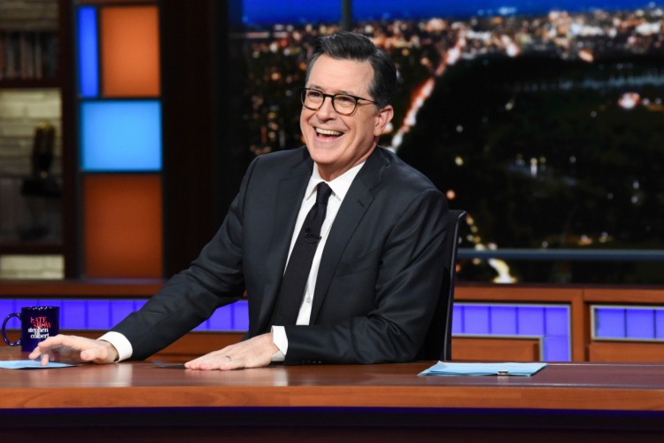 The Late Show with Stephen Colbert during Friday's February 22, 2019 show. Photo: Scott Kowalchyk/CBS ÃÂ©2019 CBS Broadcasting Inc. All Rights Reserved.