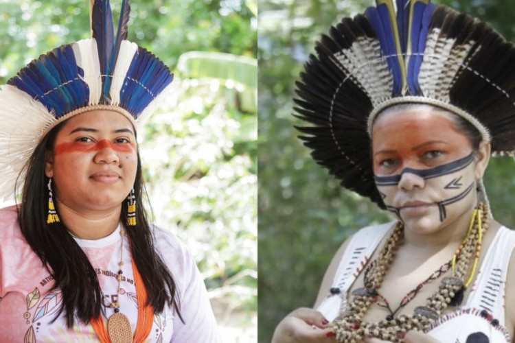 As caciques (da esquerda para a direita) Marciane Tapeba e Juliana Jenipapo-Kanindé  participarão da livre 