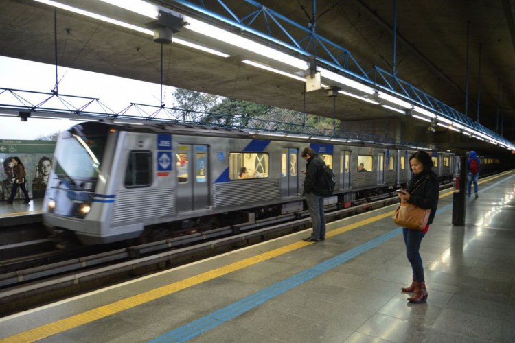 Estação Sumaré da linha verde do metrô de São Paulo.