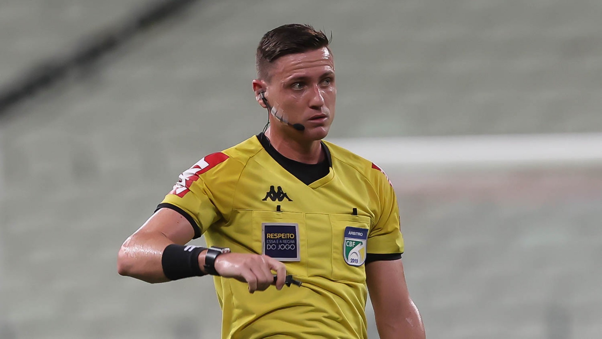 Árbitro Ramon Abatti Abel em partida do Campeonato Brasileiro Série A (Foto: Cesar Greco/Palmeiras)