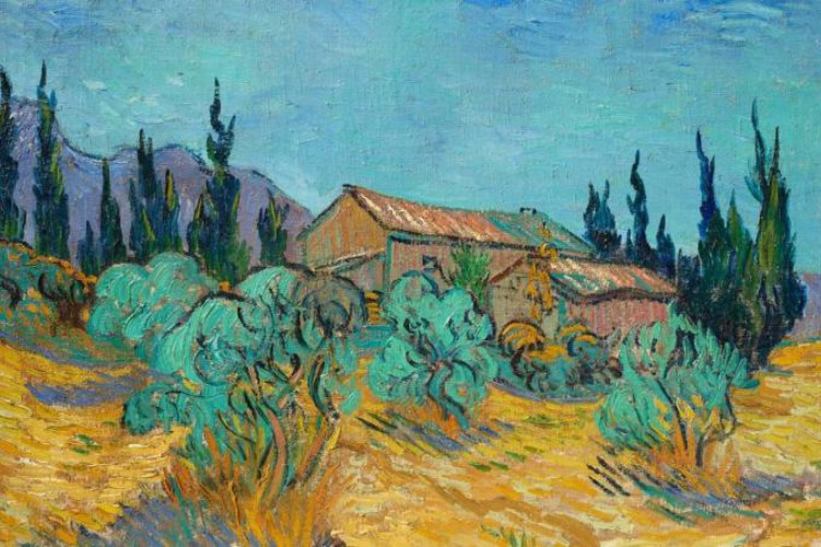 'Cabanes de bois parmi les oliviers et cyprès', de Vincent Van Gogh, foi vendido por mais de 71 milhões de dólares