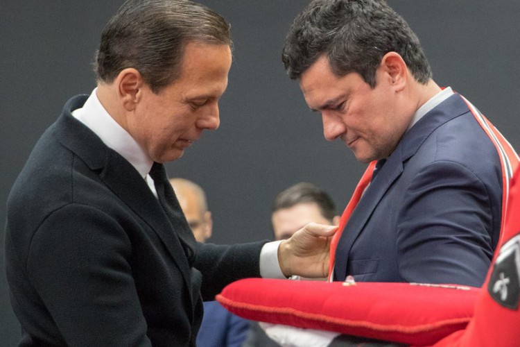 João Doria com Sergio Moro